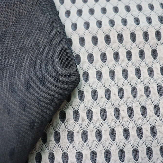 3mm 3d Spacer Stof 50in tot 60in Zwart gekleurd Garens ademend Mesh Materiaal 0