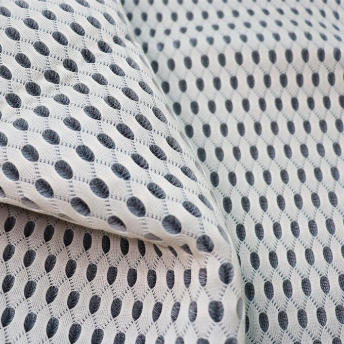 3mm 3d Spacer Stof 50in tot 60in Zwart gekleurd Garens ademend Mesh Materiaal 1