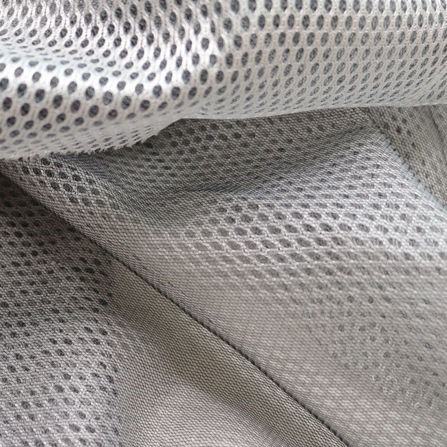 Zwarte garen 3D mesh stof 100% polyester ademend mesh materiaal voor sofa 0