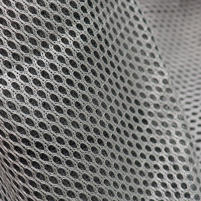 Zwarte garen 3D mesh stof 100% polyester ademend mesh materiaal voor sofa 2