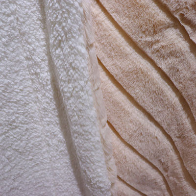 Good price Dubbelzijdig polyester nep bont dekbed decoratieve bont gooien voor bank online