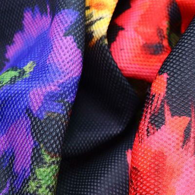 Good price 2 mm digitaal printen Polyester mesh stof ademend zacht mesh stof voor schoenen online