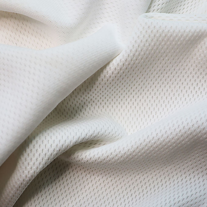 Recycled geverfd 3D Spacer Mesh Airmesh Polyester Mesh materiaal lager rekbaar 2