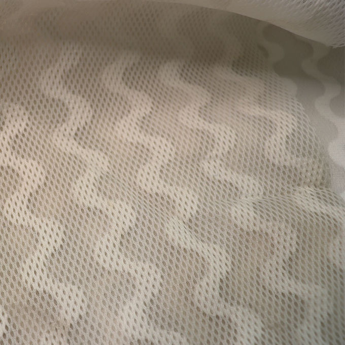 Jacquard Trantbestendig 3D Mesh Materiaal Recycled Polyester Mesh 3mm 1