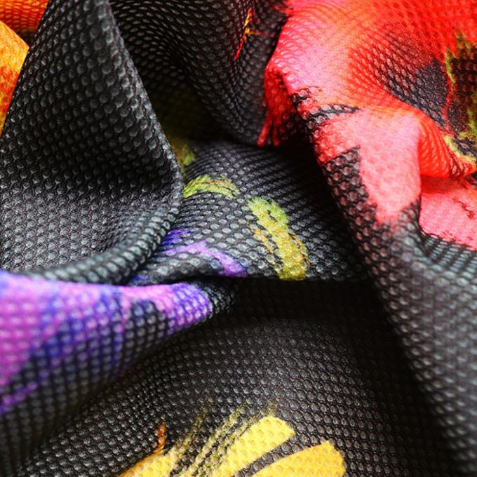 2 mm digitaal printen Polyester mesh stof ademend zacht mesh stof voor schoenen 3