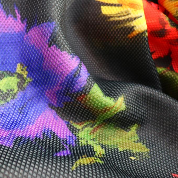 2 mm digitaal printen Polyester mesh stof ademend zacht mesh stof voor schoenen 0