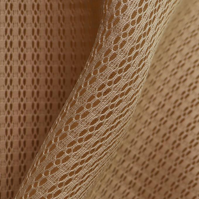 Gebreide grijze polyester mesh ruimte mesh stof 3 mm voor rugleuning 1