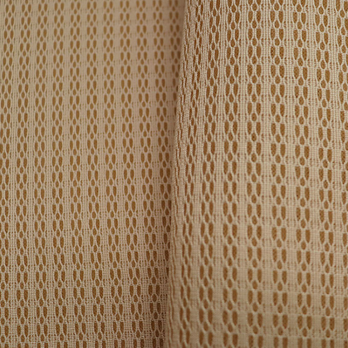 Gebreide grijze polyester mesh ruimte mesh stof 3 mm voor rugleuning 3