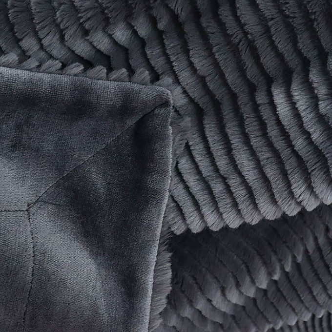 Dubbelzijdig polyester nep bont dekbed decoratieve bont gooien voor bank 6
