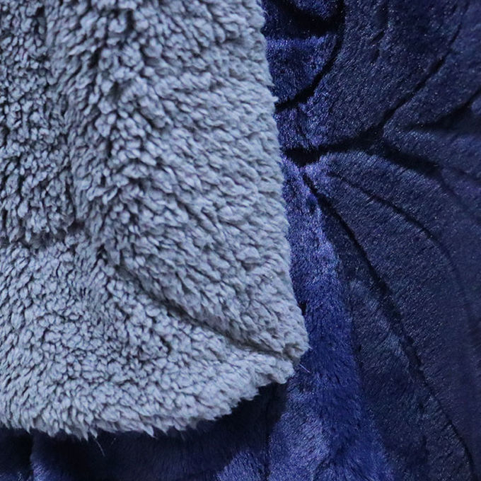 Dubbelzijdig koraalvoet deken polyester valse bont Minky gooi dekens 320gm 2