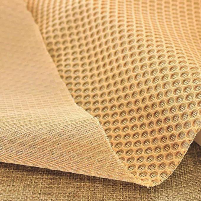 100% polyester 3D Spacer Mesh 390 - 460GSM Vocht absorberend gebreide netstof 0