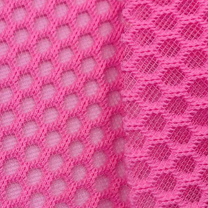 100% polyester gerecycled polyester mesh gebreide airmesh 3D mesh materiaal 10