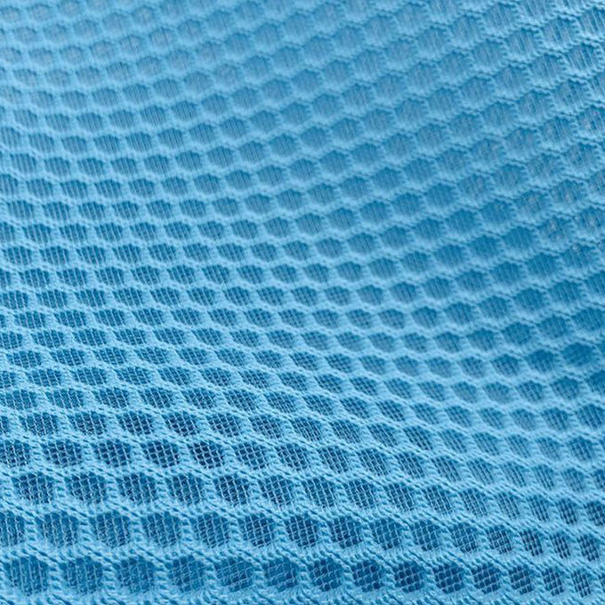 100% polyester gerecycled polyester mesh gebreide airmesh 3D mesh materiaal 8