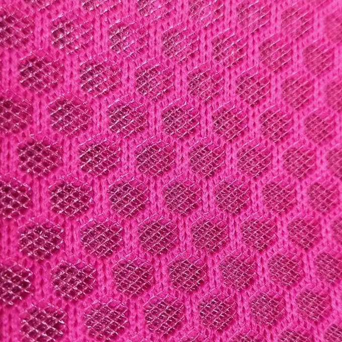100% polyester gerecycled polyester mesh gebreide airmesh 3D mesh materiaal 1