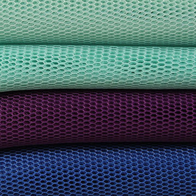 Geheugen 4mm 3D Mesh Materiaal Polyester Mesh Stof Zeer ademend 5