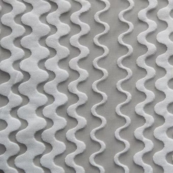 Jacquard Trantbestendig 3D Mesh Materiaal Recycled Polyester Mesh 3mm 4