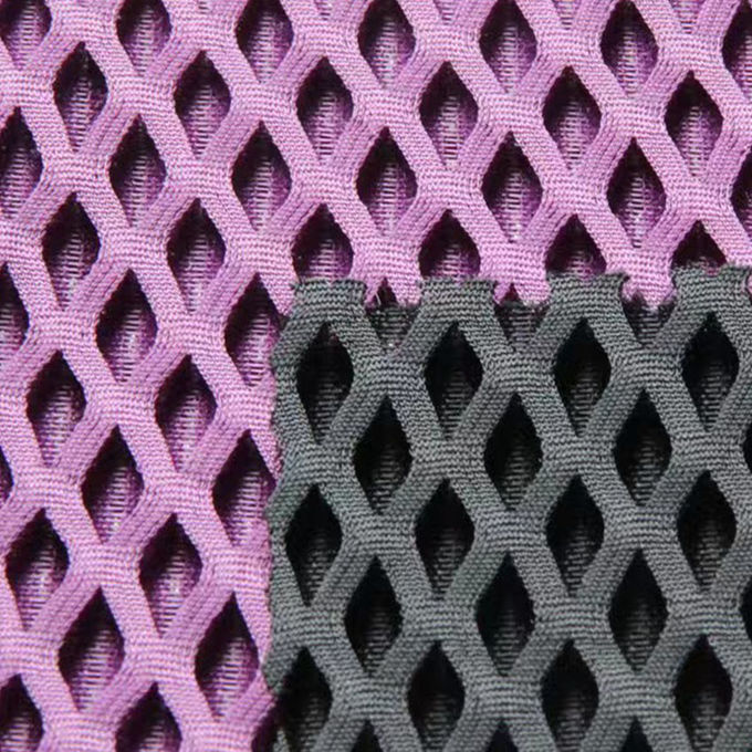 Geademd 100% Polyester Sport Mesh Stof 3D Mesh Stof 10MM - 20MM 1