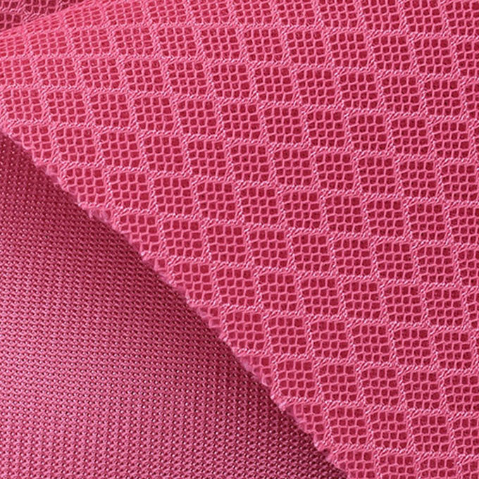 200×200 280gm 3D Spacer Mesh Polyester Athletic Mesh Stof voor het verbeteren van de esthetiek 0