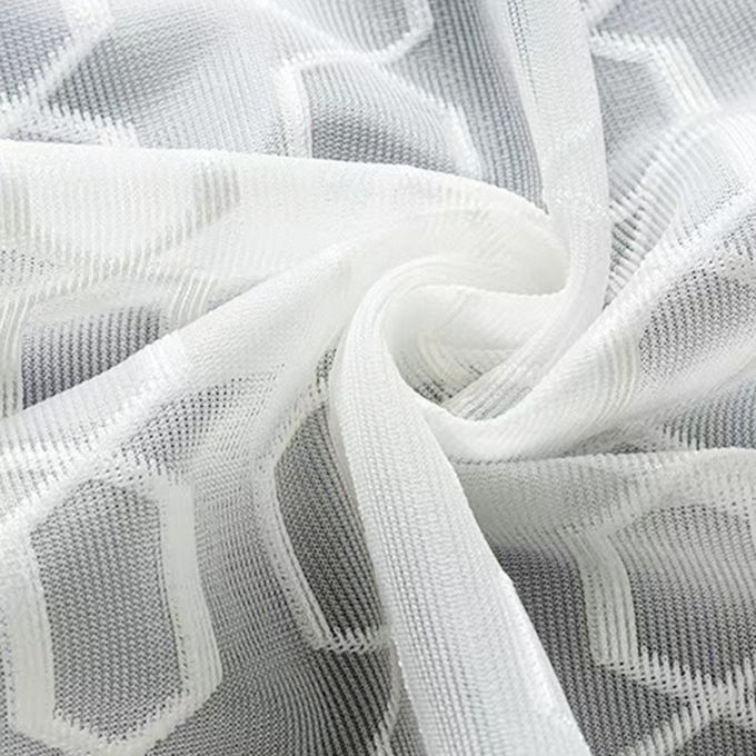 Semi-transparante polyester athletic mesh stof 3d polyester mesh stof 0